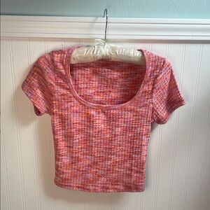 Pink and Orange Women's Top
